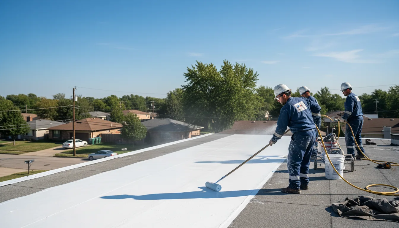 Commercial roof coating in Stockton, NY near me